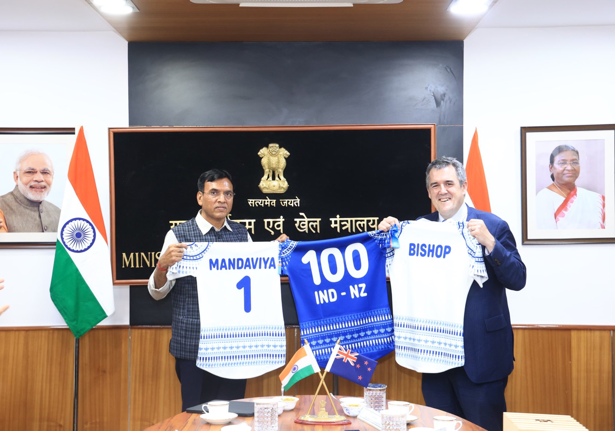 India New Zealand Sports Ties Mark 100 Years