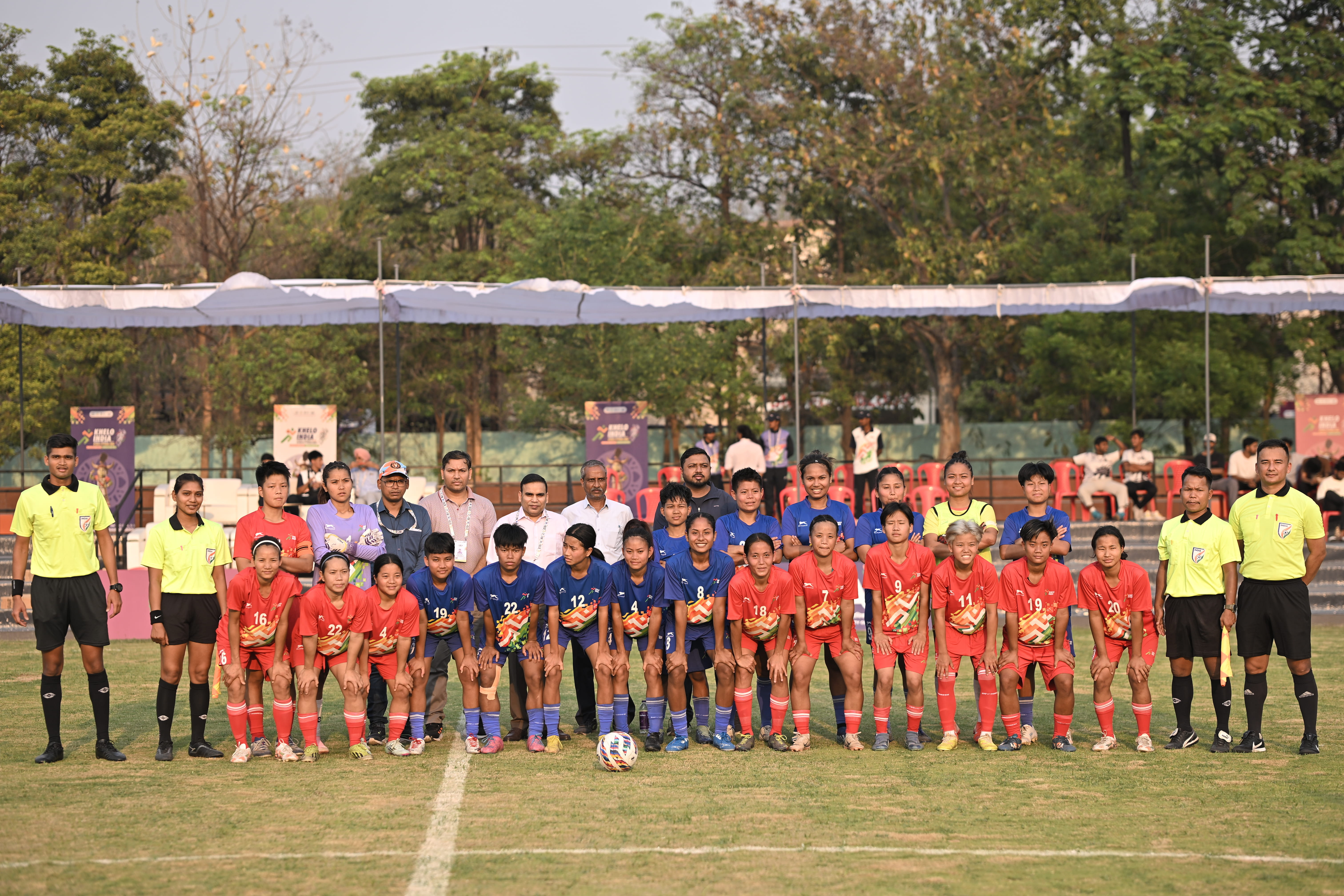 Women’s Football Teams at Khelo India