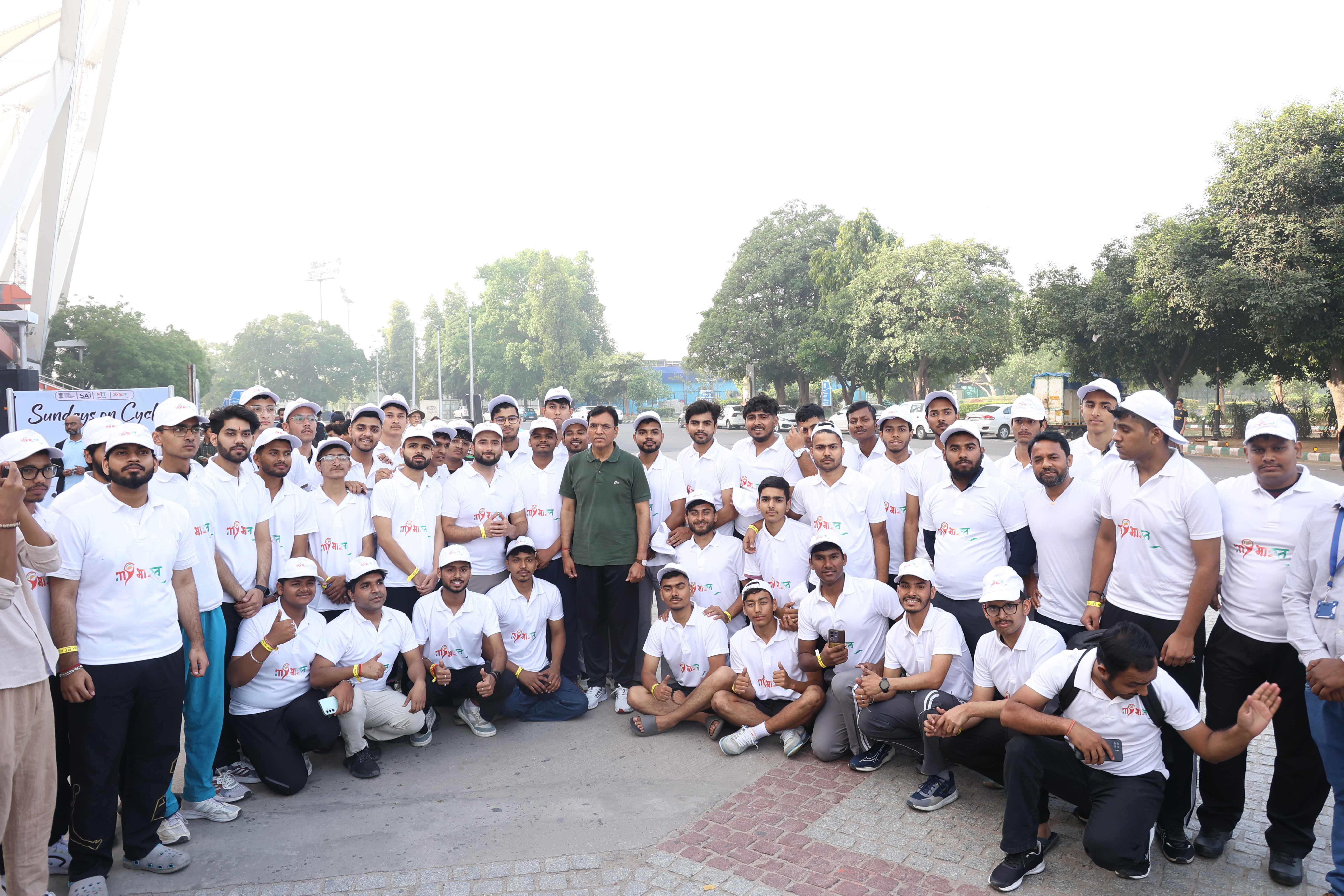 Union Minister of Youth Affairs and Sports Joins Youth for Sunday Cycle
