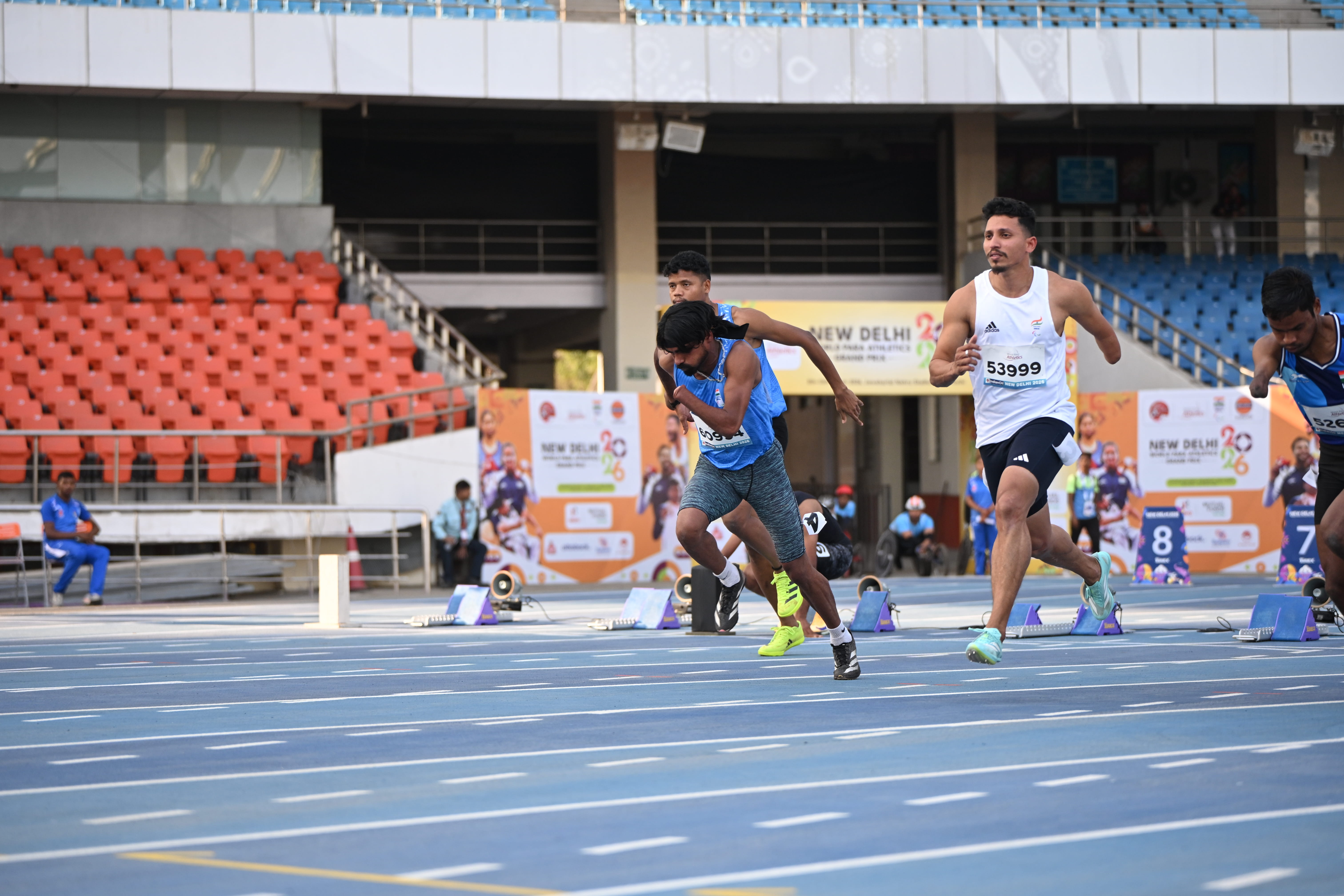 Para Athletics 100mtr Race at Grand Prix